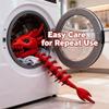 2026 New Dinosaur Skull Headgear, Realistic 3D Skeleton with Antenna, Halloween for Cosplay Party Costume Accessory (Red,47.3") view 3
