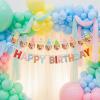 2pcs Birthday Hat Banner Happy Birthday Letter Banner DIY Baby Face Garland view 2