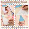 2pcs Birthday Hat Banner Happy Birthday Letter Banner DIY Baby Face Garland view 4