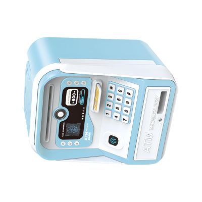 Savings Container with Biometric Recognition and Number Automatic Cash Roller Coin Slot for Learning Finance Toy Container with Biometric Recognition and Number Automatic Cash Roller Coin
