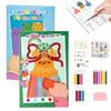 2 PCS Rainbow Squeeze Art Kit, 2026 Upgrade Creative Rainbow Scratch Art Postcard Set, Magic Dot Scratch Paper Squeegee Painting Kit, Scratch Arts & Crafts Party Favors DIY Birthday Gifts (A+C) view 1