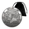 1776-1976 Mature Man Hobo Coin Pendant Pouch - U.S Jewelry Dollar Liberty Eagle Lucky Morgan Pendant Arts Necklace Coin Pendant Bag view 1