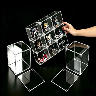 8"x8"x12" or 12"x8"x8" RGB Case, Stackable, Mirrored Back & Magnetic Door