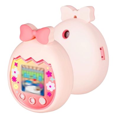 Protective Case for Tamagotchi Pix, Silicone Portable Shockproof Protective Cover Dustproof Sleeve for Kids (Pink)