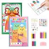 2 PCS Rainbow Squeeze Art Kit, 2026 Upgrade Creative Rainbow Scratch Art Postcard Set, Magic Dot Scratch Paper Squeegee Painting Kit, Scratch Arts & Crafts Party Favors DIY Birthday Gifts (B+C) view 1