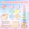 Wooden Marble Run Ball Drop Montessori Toy for 4-8 Boys Girls (Height: 28") view 2