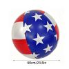 2 Pack Patriotic Beach Balls 23.6 Inch Inflatable Ball Filled with Stars Confetti 4th of July Summer Inflatable Swimming Pool Party Supply view 2