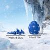 Cute 3D Print Blue Snowflake Dragon + Dragon Egg Set Model Plastic Ornament Table Top Decoration Sculpture Ornaments Festival Gift view 2