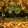 Wind Spinner for Garden and Yard Green Tractor Design for Garden Decor, Flower Pots, Yards, Deterrents for Outside to Scare Birds Away Keep Birds Away view 2