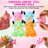 Glitter Highland Cow Squishies Fidget Toy,Soft Slow Rising Stress Relief Ball,Cute Sensory Squeeze Toy,Anxiety Relief Desk Decor,Easter Basket Stuffer Party Favor Gift for Adults Cow Lovers (Orange) view 4
