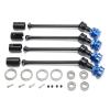 RC Car Assortment for Traxxas for MAXX for Widemaxx 1/10 rc Car Parts 4Pcs Steel Extended Drive Shaft CVD with Splined Wheel Hex(Blue) view 1