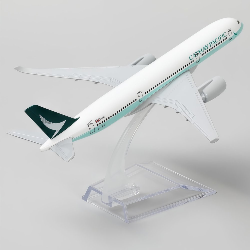 Cathay Pacific A350 1:400 Scale Diecast Metal Airplane Model 16cm Miniature Airliner for Collection Display