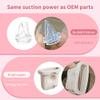 12PCS Replacement Parts for eufy E10 E20 S1 S1 Pro Wearable Breast Pump Accessories, 8 Duckbill Valves and 4 Silicone Diaphragms, Food Grade BPA Free Anti-Backflow Pump Spares view 3