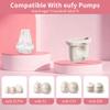 12PCS Replacement Parts for eufy E10 E20 S1 S1 Pro Wearable Breast Pump Accessories, 8 Duckbill Valves and 4 Silicone Diaphragms, Food Grade BPA Free Anti-Backflow Pump Spares view 4