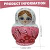 Jorzer 10Pcs/Set Russian Nesting Dolls, Wooden Matryoshka Doll Set with Butterfly Printing Effortless Disassembly & Assembly Nesting Dolls for Collection Decoration Toys and Games view 2