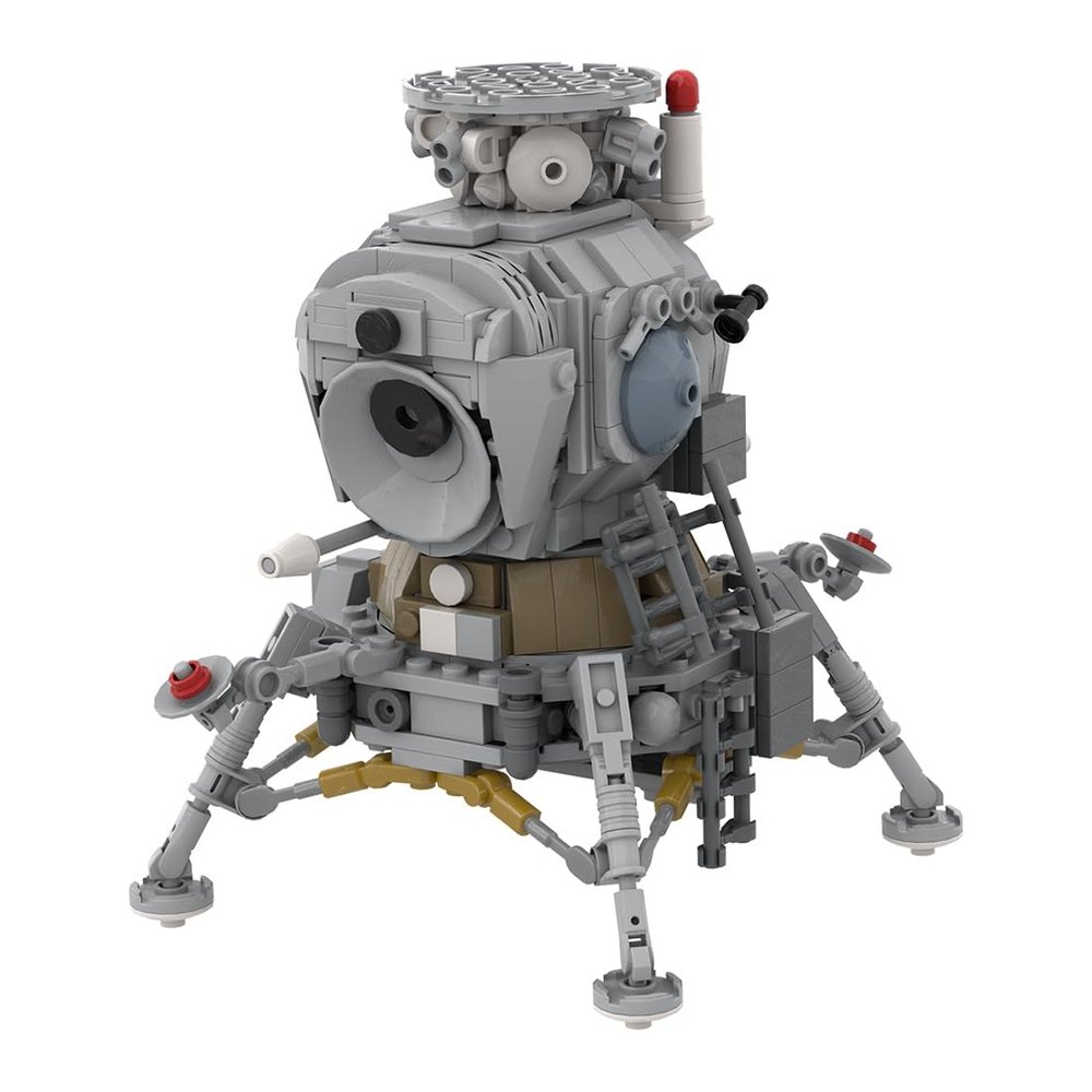 AxiomBricks MOC-120447 1/35 Lunar Lander Spacecraft Model Building Blocks Assembly Toy Set, Space-Themed Building Block Toy Models, Collectible Display Rocket Model (619PCS)