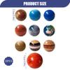 10Pcs Solar System Toys, PU Solar System Stress Planet Balls, 10 Universe Planets Toys Stress Relief Planets Squeeze Balls Educational Space Toy for Kids Adults and Games.... view 2