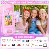 Video Unicorn Walkie Talkies for Girls: Wootoy 2 Pack Rechargeable Kids Walkie Talkies Toys for 3 4 5-7 Year Old Girl Birthday Gifts for 4 5 6 7 8-10 Year Old Kid Gift Toy Age 3-5 Indoor Hiking Travel view 3