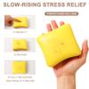 2Pcs Bread Butter Squishy, Sticky Butter Bread Squishy Fidget, Slow Rising Squishys for Adults Party Favor Gift(Yellow+White) view 2