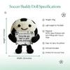 Hand-Knitted Soccer Support Doll - Positive Encouragement Keepsake for Soccer Fans & Players - Handmade Stress Relief Gift for Office Desk Decor, Graduation, Coach Appreciation (Style B) view 4