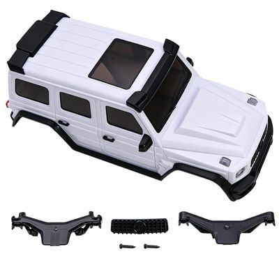 AXIAL SCX30 Plastic Painted Unpainted Body Kit Shell Cover with Light Bucket Mount Spare Tire Mount for 1/30 RC Crawler Replace DIY Upgrade (Unpainted White)