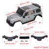 AXIAL SCX30 Plastic Painted Unpainted Body Kit Shell Cover with Light Bucket Mount Spare Tire Mount for 1/30 RC Crawler Replace DIY Upgrade (Unpainted White) view 3