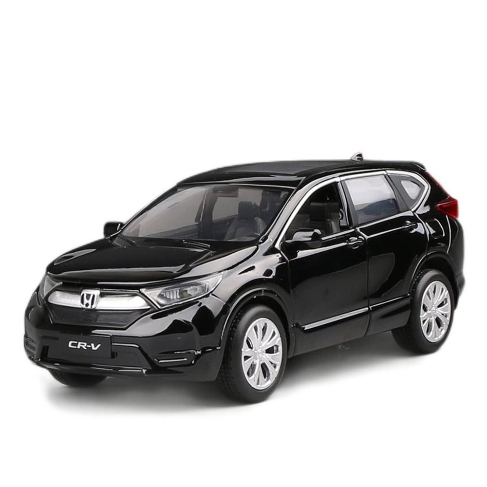 1 32 Alloy Car Model for Honda CR-V Diecast Metal Vehicles Simulation Miniature Toy Car Collection Gifts(Black)