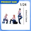 BreezeTrading Miniature Repair Figures (Female) Miniature Scenes, Decoration, Photo Props, Mini Human Models, 6.9cm view 3