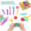 Ameble 30Pcs/Set Playdough Accessories Kids Playdough Tools with Shape Molds Roller & Extruder for Creative Fun view 3
