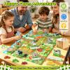 STEM Cardboard Farm Animal Toys & Foldable Play Mat Craft Kits for Kids 4-8 view 4