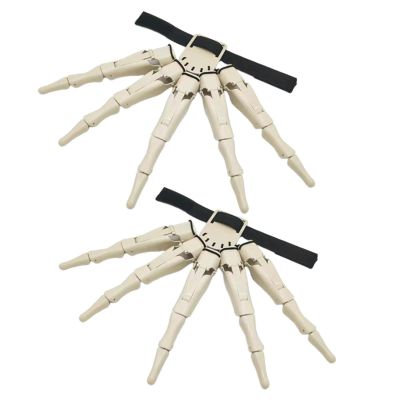 Claw Hands Skeleton - Articulated Finger Extensions, Articulated Finger Extensions, for Cosplay | Costume Accessory Cosplay Props for Men Women Role Play Themed Party Haunted House Halloween Masque