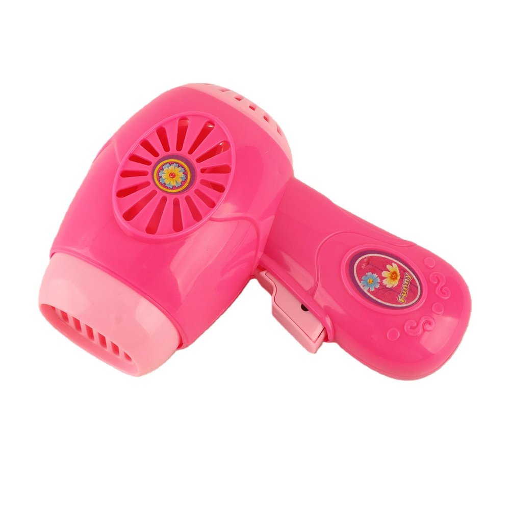 Mingzhe Pretend Hair Dryer Small Improve Hand Eye Coordination Electronic Pink Applicable for Kids Playtime