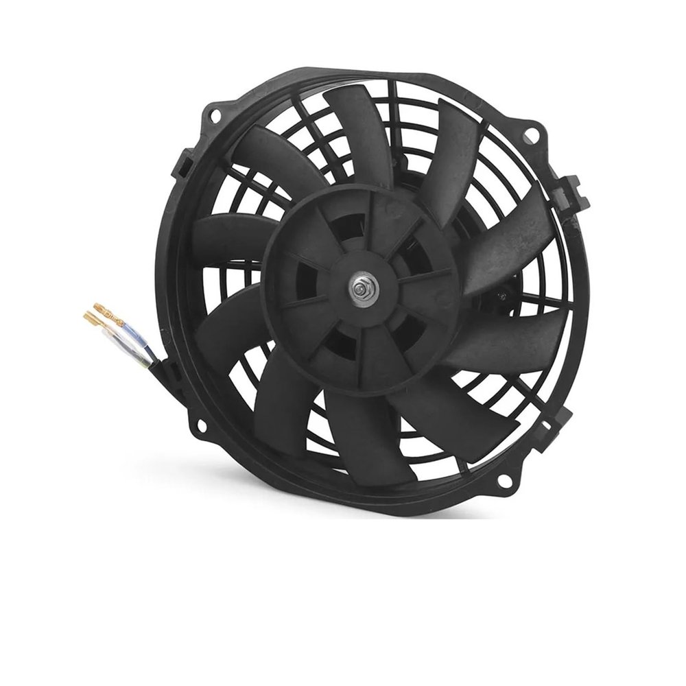 Air Cooling System, Universal 7/10/12/14 Inch 12V 80W 2100RPM Car Air Conditioning Electronic Radiator Cooling Fan Blade Electric Cool Mounting Kit(10inch)