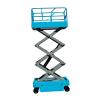 JWQFBC Miniature Garage /64 Scissor Lift High Work Platform Model Simulation Diorama Auto Repair Tool Model Compact Micro Garage Scene Decor Suitable, Blue new view 1