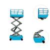 JWQFBC Miniature Garage /64 Scissor Lift High Work Platform Model Simulation Diorama Auto Repair Tool Model Compact Micro Garage Scene Decor Suitable, Blue new view 2