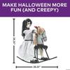 Halloween Animated 28 1/4" Girl on Wooden Rocking Horse Decoration Prop New view 3