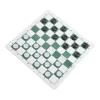 Hamwesh Outdoor Checkers, Folding PU Leather Camping Games Checkers Set with 24 Pieces for Kids Adults Family Picnics Parties Lawn BBQ (Green) view 2