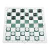 Hamwesh Outdoor Checkers, Folding PU Leather Camping Games Checkers Set with 24 Pieces for Kids Adults Family Picnics Parties Lawn BBQ (Green) view 4