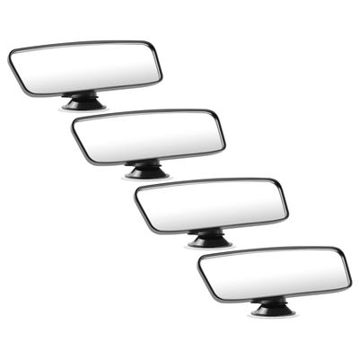 Vaguelly 4pcs Backseat Mirror with Suction Cup, Wide Angle Rectangular Rearview Monitoring Mirror for Car Interior Backseat Safety