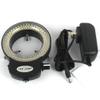 144-LED Microscope Ring Light Illuminator Lamp Set, 5-Piece, Adjustable Brightness 0-100%, US Plug, White Light, for Stereo & Optical Microscopes view 2