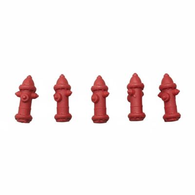 Qianly 1/64 Scale Fire Hydrants Models Detailed Miniature Weathered Finish Diorama Accessories for Collectors, Hobbyists