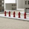 Qianly 1/64 Scale Fire Hydrants Models Detailed Miniature Weathered Finish Diorama Accessories for Collectors, Hobbyists view 2