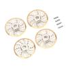 Alomejor 4pcs RC Counter Weight Brake Disc, Brass Wheel Weights Hex Adapter with Precise Size Control for Axial SCX24 C10 1/24 RC Car view 1