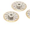 Alomejor 4pcs RC Counter Weight Brake Disc, Brass Wheel Weights Hex Adapter with Precise Size Control for Axial SCX24 C10 1/24 RC Car view 2