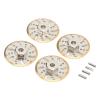 Alomejor 4pcs RC Counter Weight Brake Disc, Brass Wheel Weights Hex Adapter with Precise Size Control for Axial SCX24 C10 1/24 RC Car view 3
