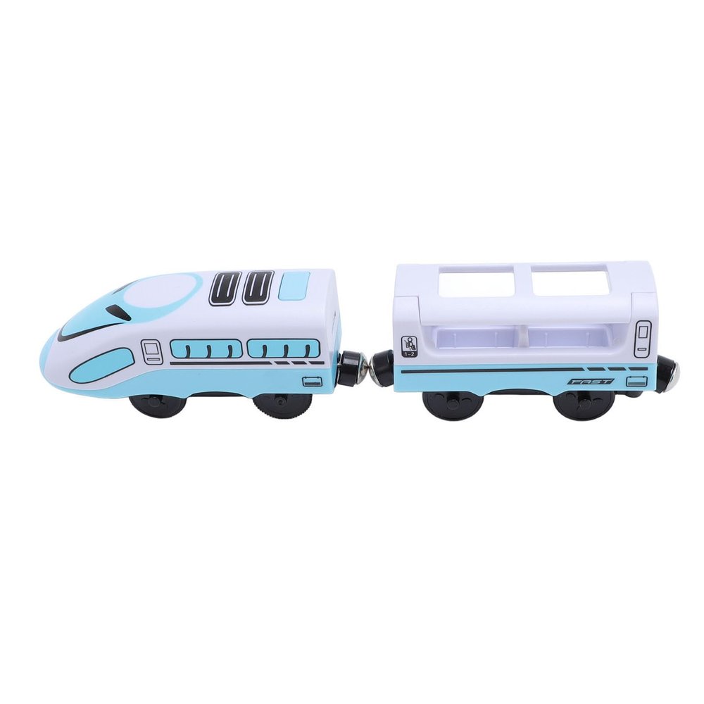 Alomejor Electric Toy, Blue White ABS Motorized Set for Kids, Compatible with Series, Requires 2 AAA Batteries