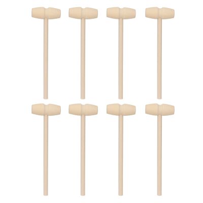 Bewinner Mini Wooden Hammer Toys for Kids | Premium Birch Mallet for Breaking Chocolate Hearts Cakes Golden Eggs
