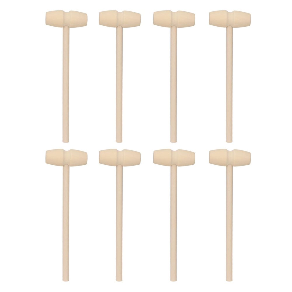 Bewinner Mini Wooden Hammer Toys for Kids | Premium Birch Mallet for Breaking Chocolate Hearts Cakes Golden Eggs