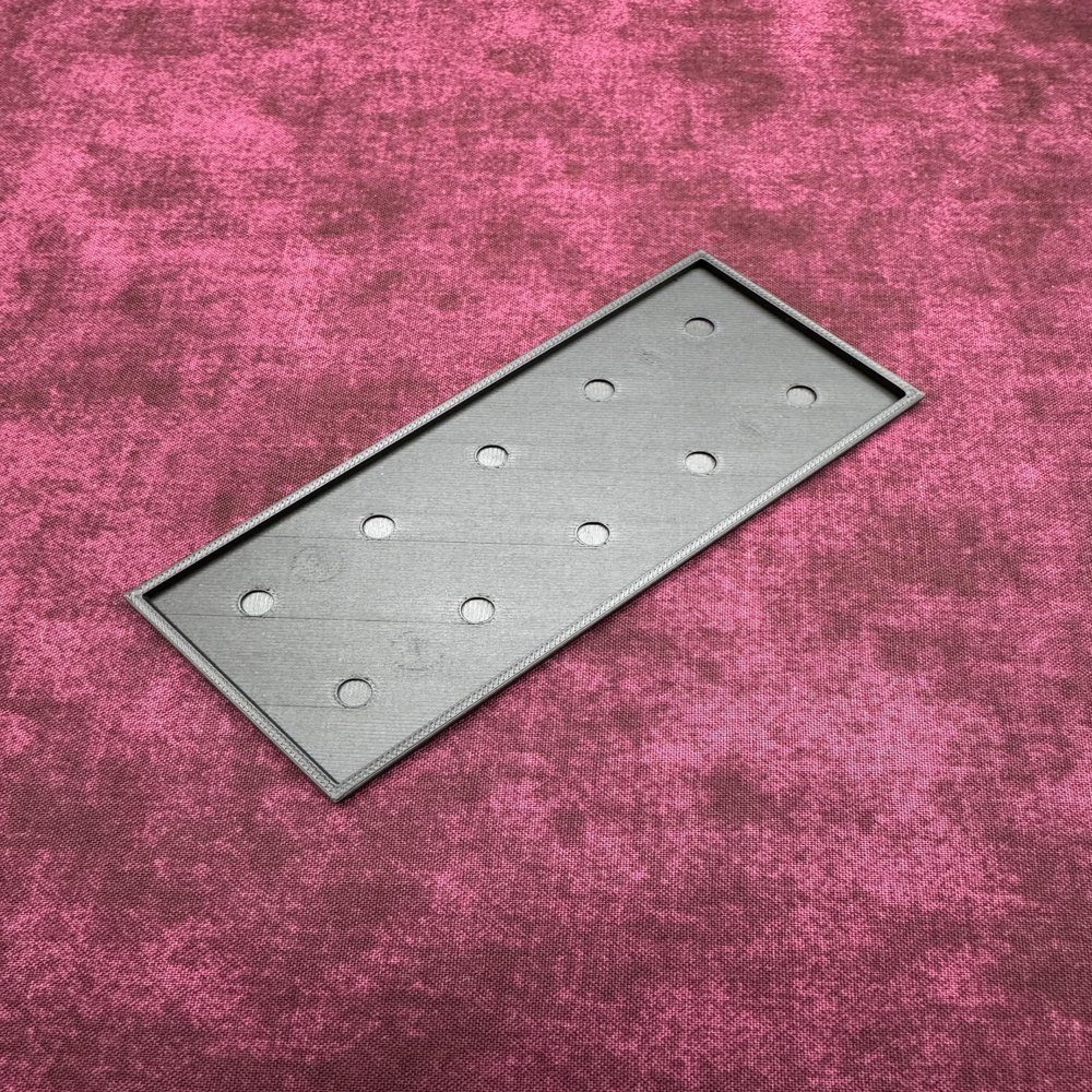 25mm Square Movement Trays for Tabletop Wargaming Miniature Unit Movement Tray, Rank and Flank Army Formation Base Holder, Durable 3D Printed Gaming Accessory (10, 5x2 (125x50mm))