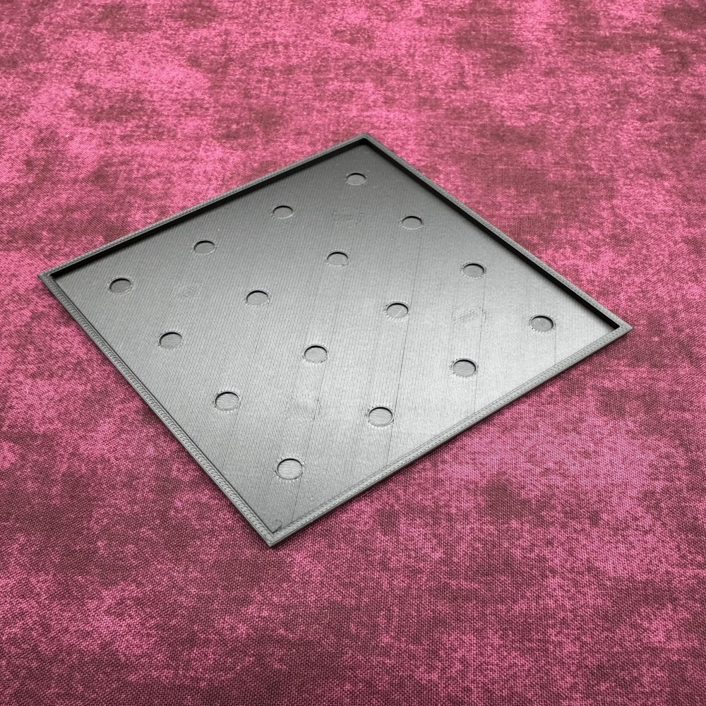 25mm Square Movement Trays for Tabletop Wargaming Miniature Unit Movement Tray, Rank and Flank Army Formation Base Holder, Durable 3D Printed Gaming Accessory (10, 4x4 (100x100mm))